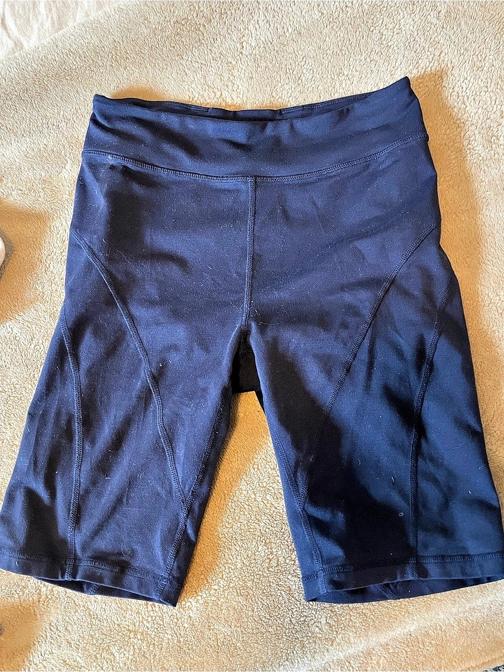 Free People Biker Shorts in Navy
